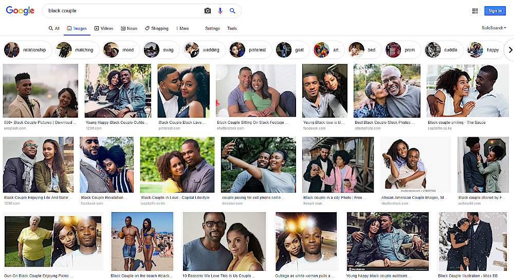 Google Racist Black Couple
