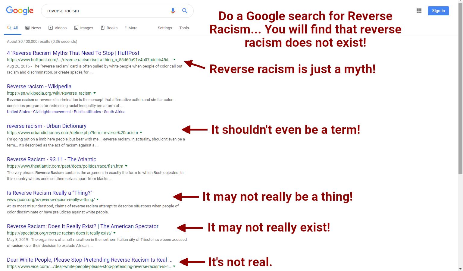 Google Reverse Racism