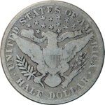 barber half dollar back