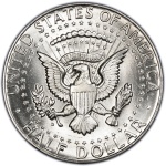 kennedy half dollar back