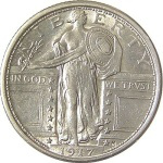 standing liberty quarter front