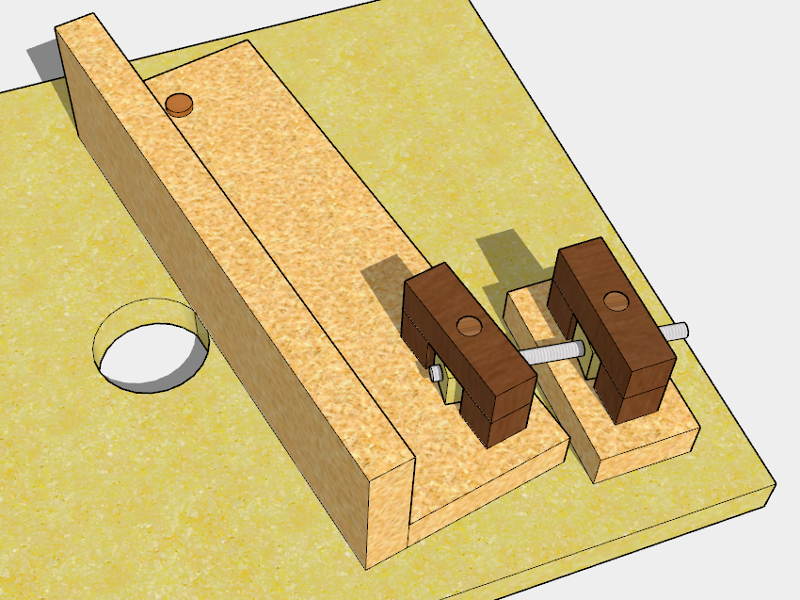 router table posts piviot